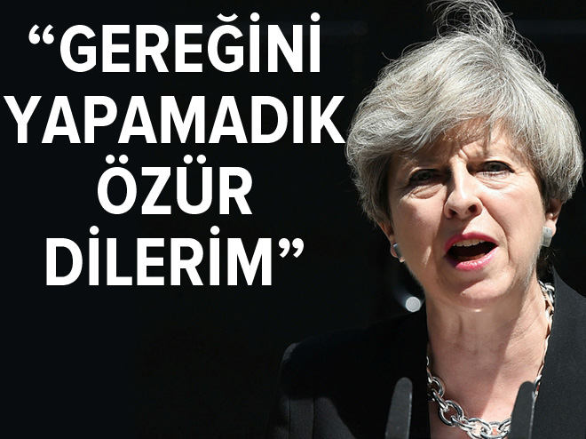 İngiltere Başbakanı Theresa May özür dil..